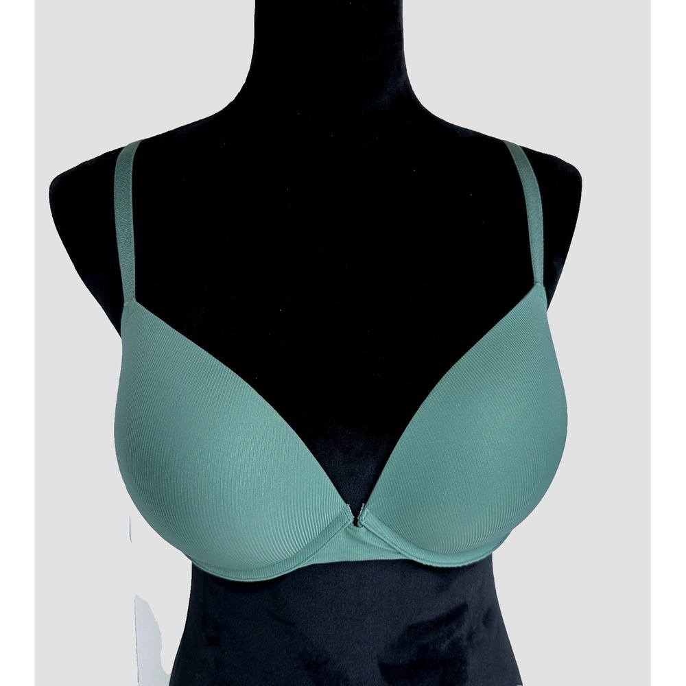 PINK by Victoria's Secret Green Wear Everywhere Push Up Bra Size 38C